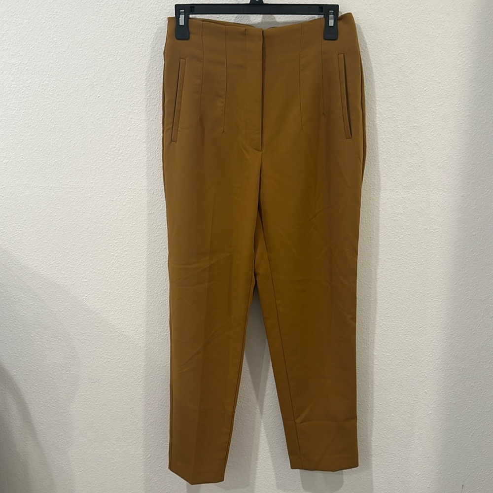 Zara Mustard Straight Leg Trousers Size M